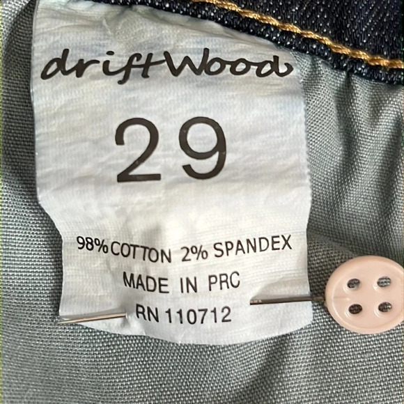 Driftwood Embroidered Skinny Jeans - Size 29 - Picture 7 of 8